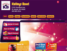 Tablet Screenshot of kelleysbowl.com